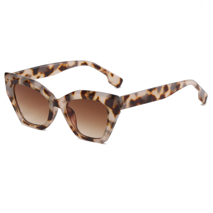 Women’s asymmetrical oversized sunglasses with trendy frame Kalsten