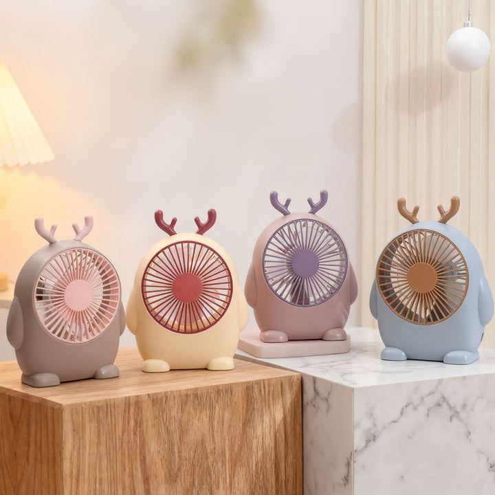 Ladies handheld fan with cute animal design Kalsten