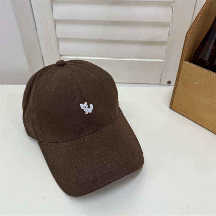 Women's Playful Embroidered Cat Cap Kalsten