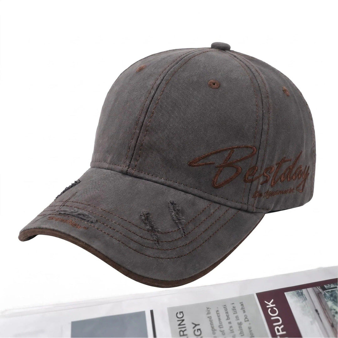 Men's Distressed Casual Cotton Baseball Cap Kalsten