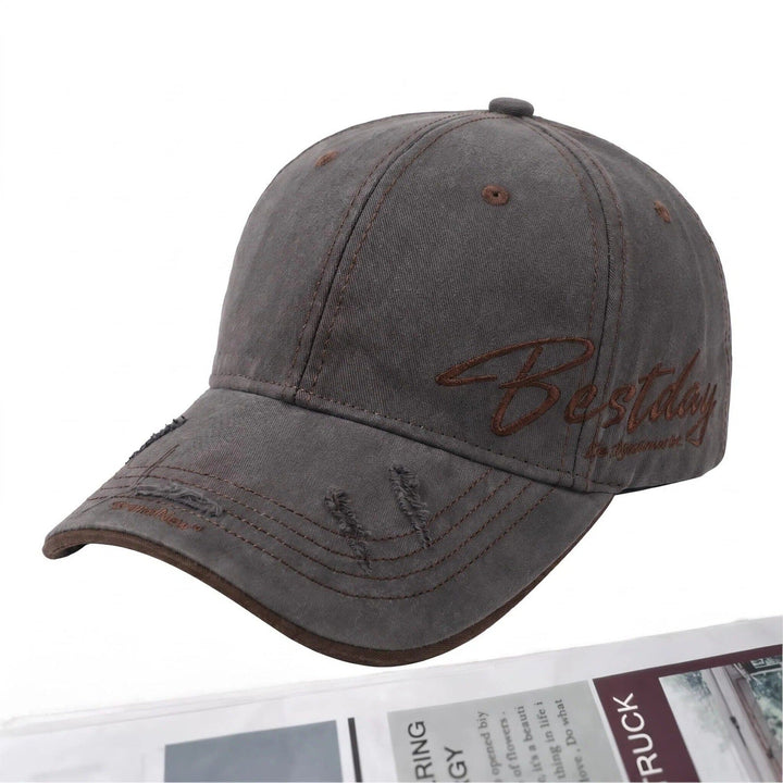 Men's Distressed Casual Cotton Baseball Cap Kalsten