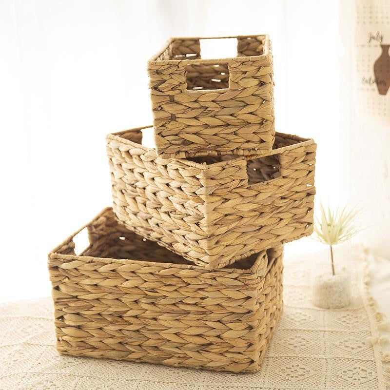 Natural Woven Organizer Basket Acalora