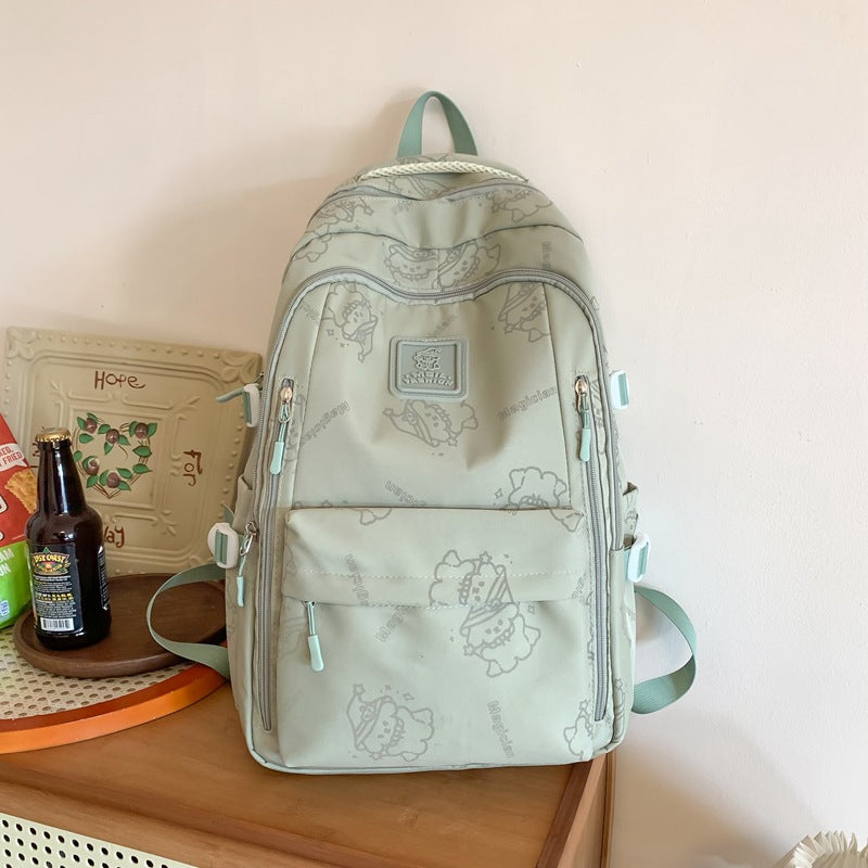 Cartoon-Inspired Spacious School Backpack