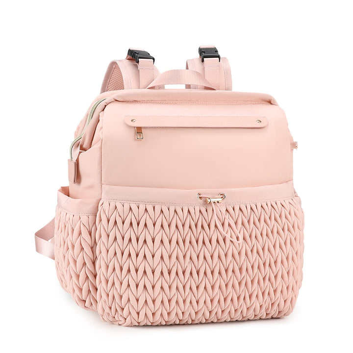 Fashionable backpack with braided design Kalsten