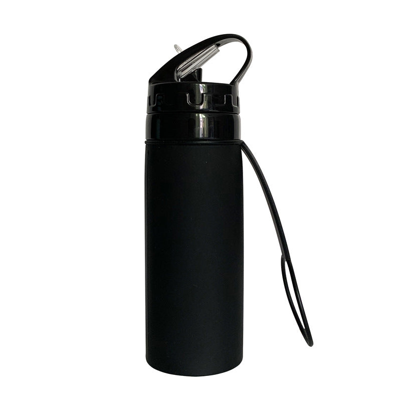 Women Foldable Sports Water Bottle with Integrated Straw Kalsten