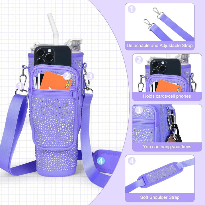 Ladies Glittering Drink Container Bag with Versatile Functionality Kalsten