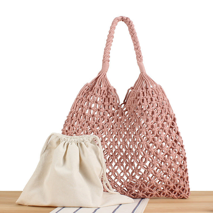 Handbag Made of Durable Hand-Knotted Net Material Kalsten