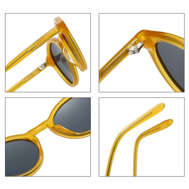Women's fashionable sunglasses with trendy round lenses and stylish frame Kalsten