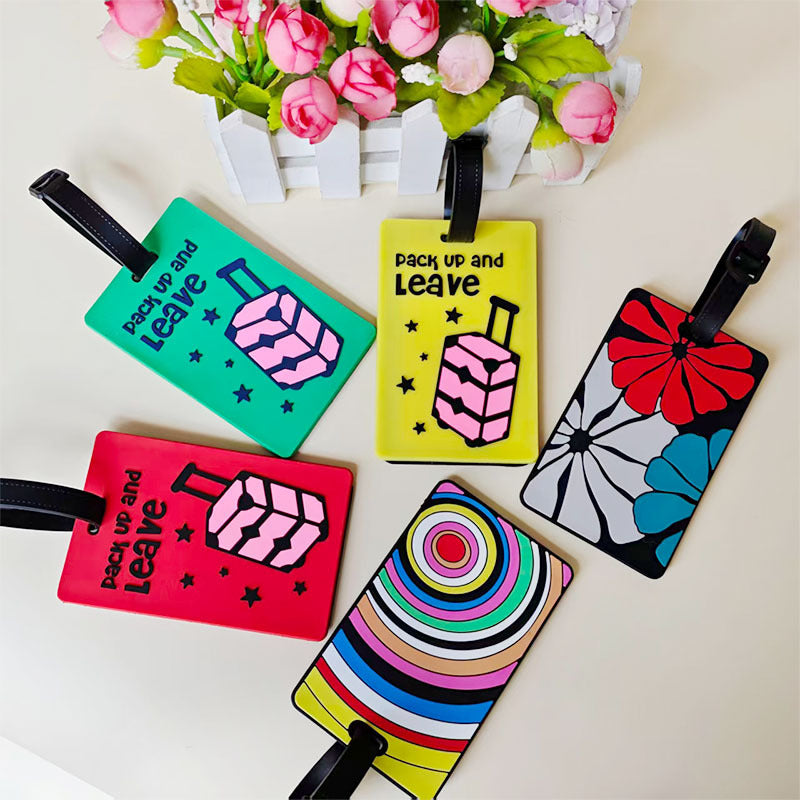Unisex luggage tag in creative rainbow design Kalsten