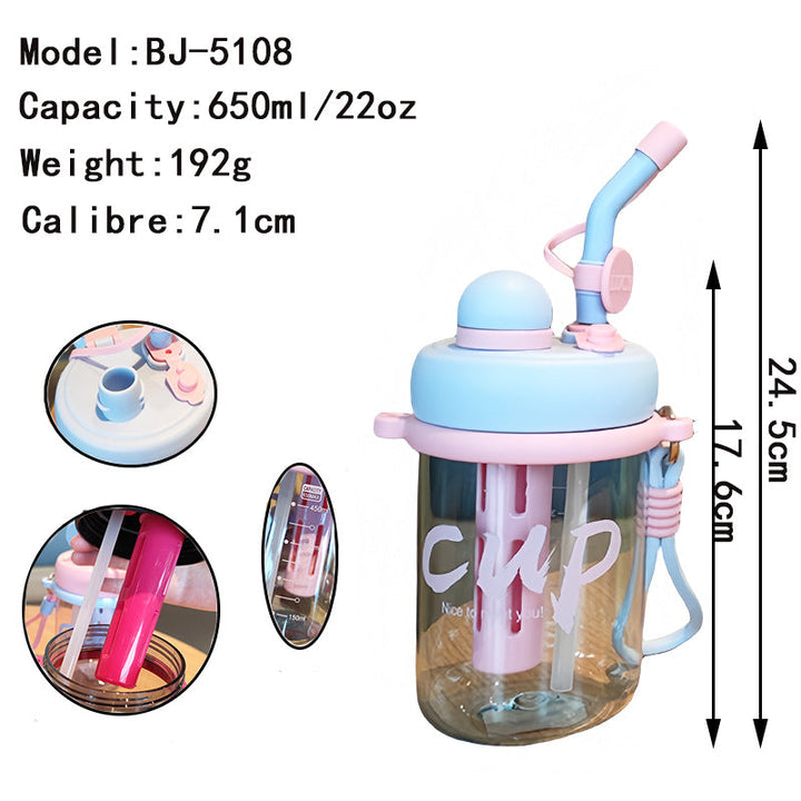 Women's drinking cup with safety lid and straw Kalsten