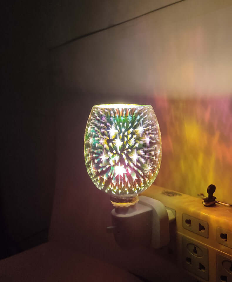 3D Glass Aromatherapy Wax Melting Lamp Small Night Lamp | Kalsten