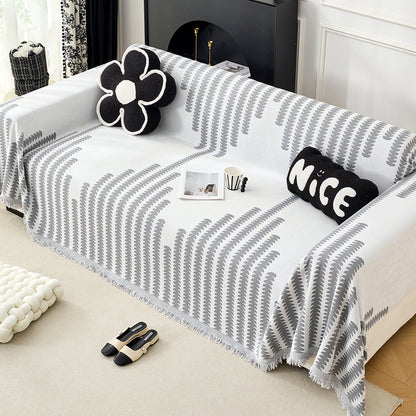 Cozy Decorative Fringe Sofa Throw Blanket