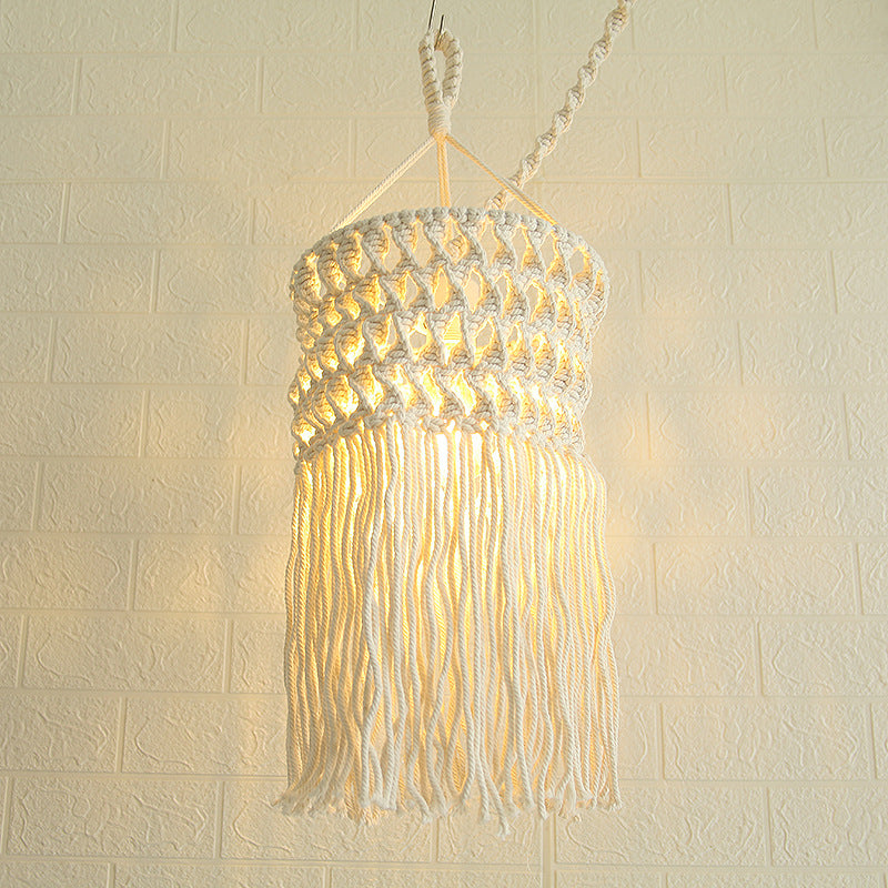 Macramé Pendant Light Fixture Acalora