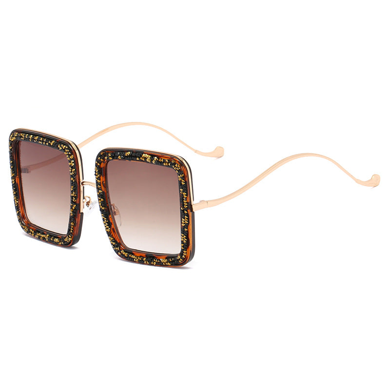 Women's glamorous sunglasses with sparkling crystal frame Kalsten
