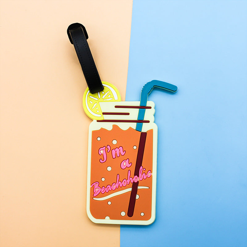 Unisex Luggage Tag in Chocolate Design Kalsten