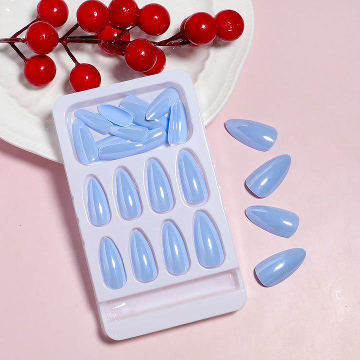DIY Natural Finish Almond-Shaped Press-On Nails Kalsten