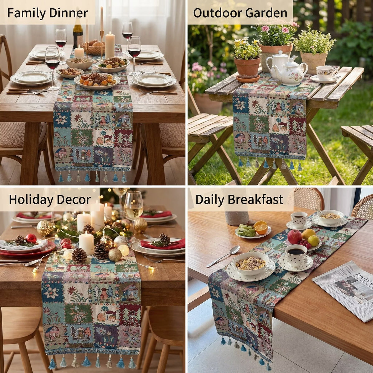 Decorative Tapestry Table Runner