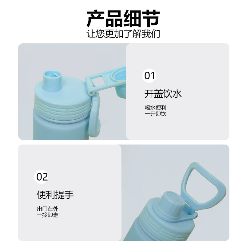 Unisex Practical Insulated Drinking Bottle with Carry Handle Kalsten