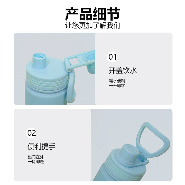 Unisex Practical Insulated Drinking Bottle with Carry Handle Kalsten