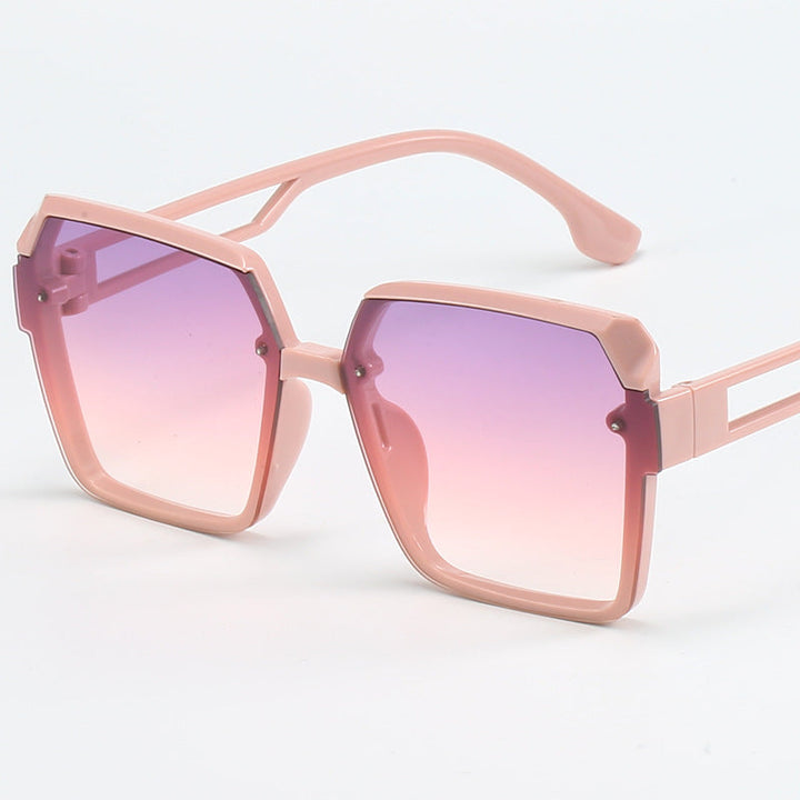Ladies fashionable square sunglasses with filigree design Kalsten