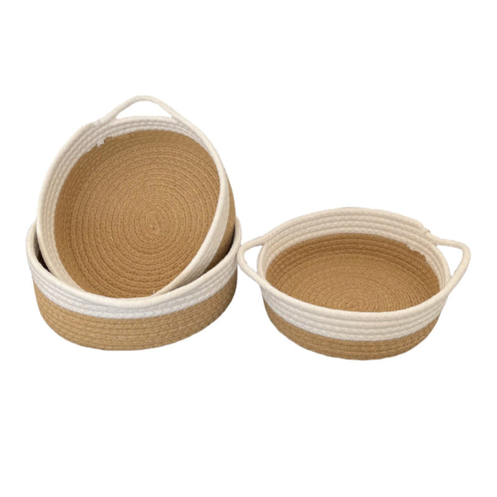 Women Practical Storage Basket with Colorful Zigzag Pattern Kalsten