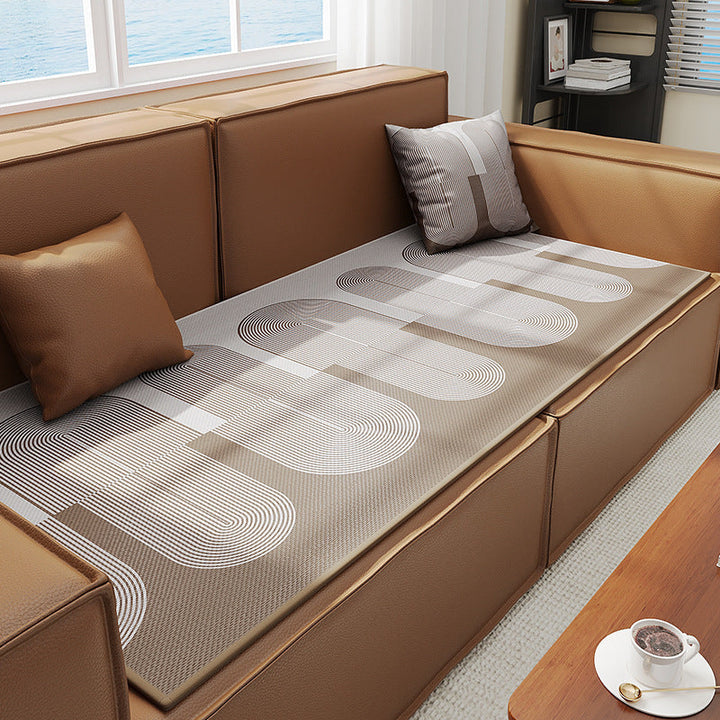 Stylish Textured Sofa Protector Mat Kalsten