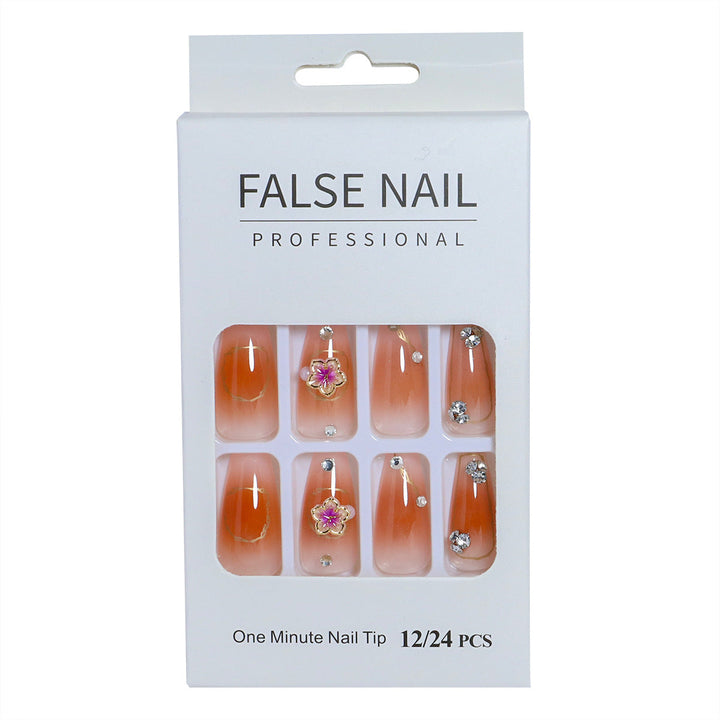 Decorative Press-On Nail Set with 3D Accents Kalsten