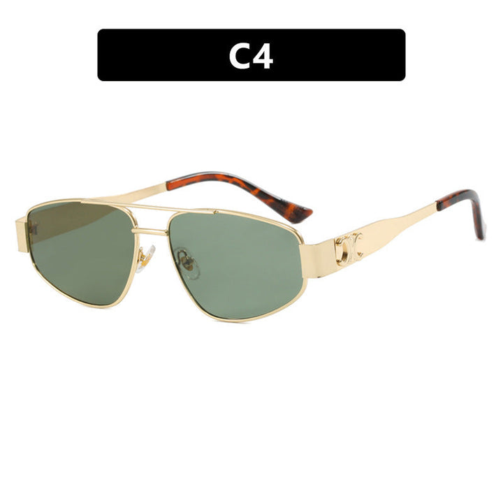 Ladies sporty sunglasses with polarized lenses and elegant metal frame Kalsten