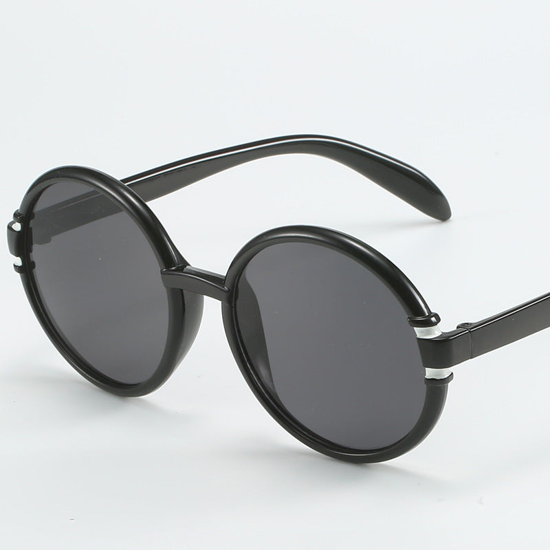 Women's round sunglasses in trendy leopard pattern with UV protection Kalsten