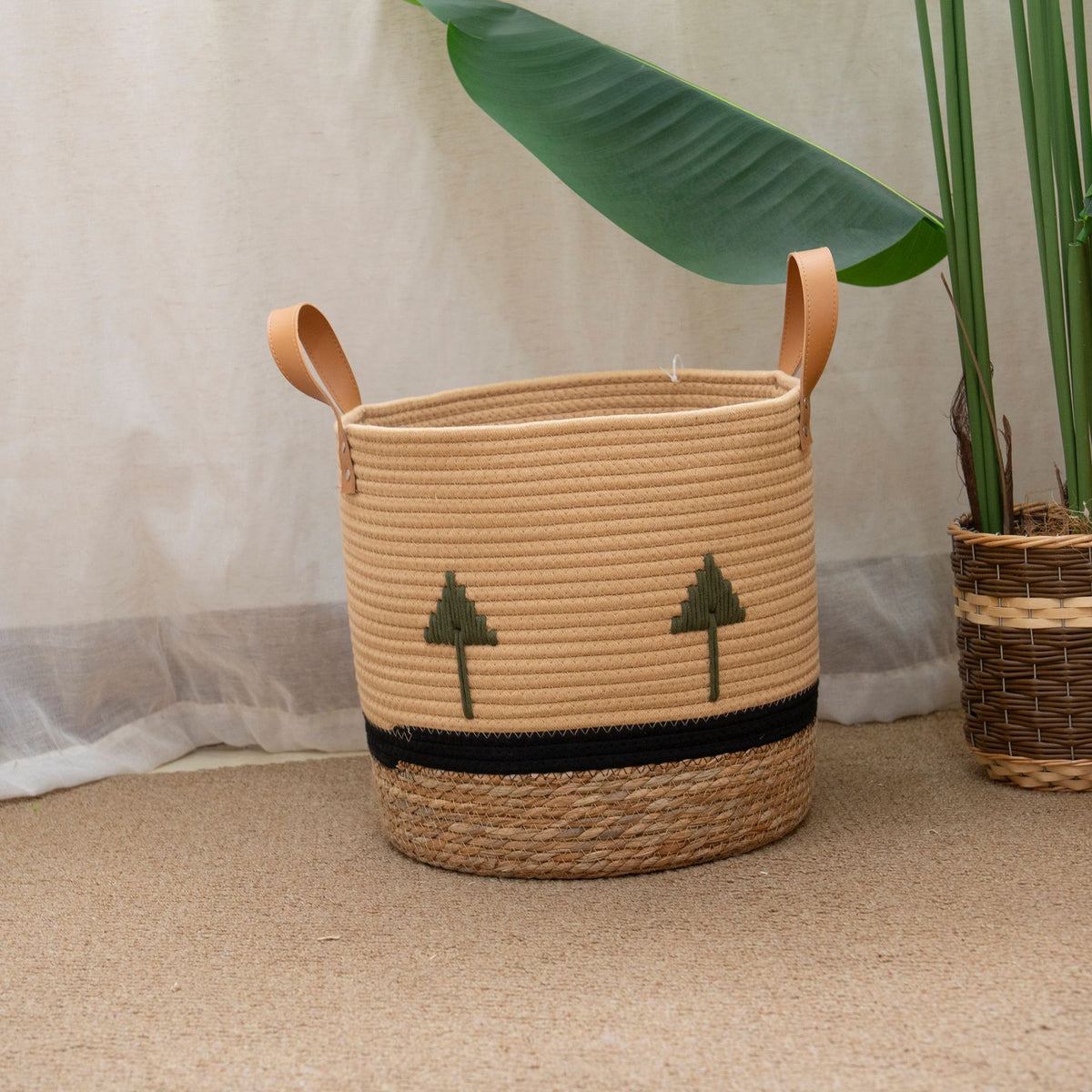Decorative Eco-Friendly Woven Storage Basket Acalora