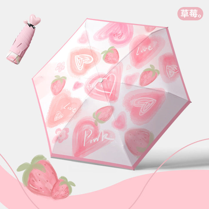 Women's Folding Umbrella with Fruity Design Kalsten