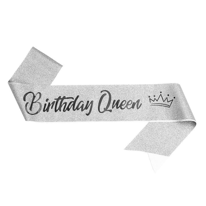Women's festive birthday sash with glitter Kalsten