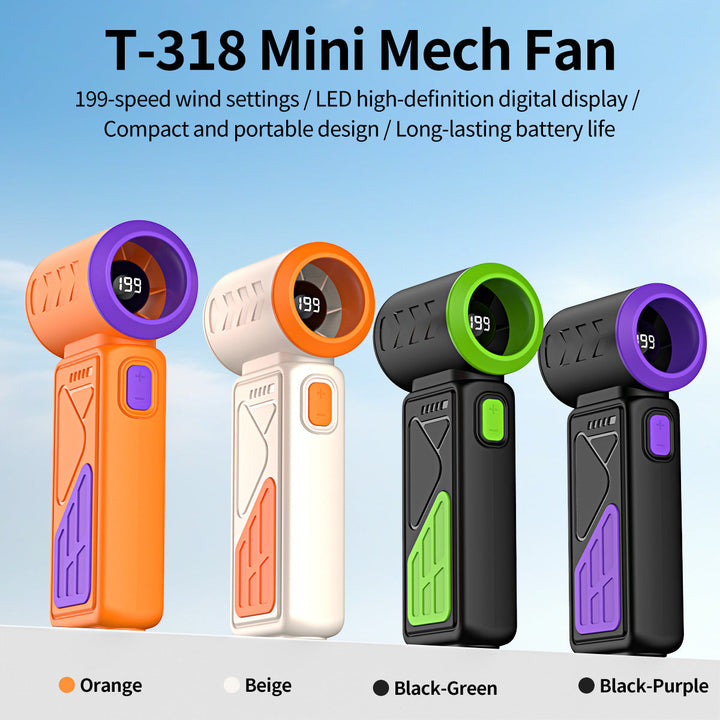 Women Portable Mini Fan with LED Temperature Display Kalsten