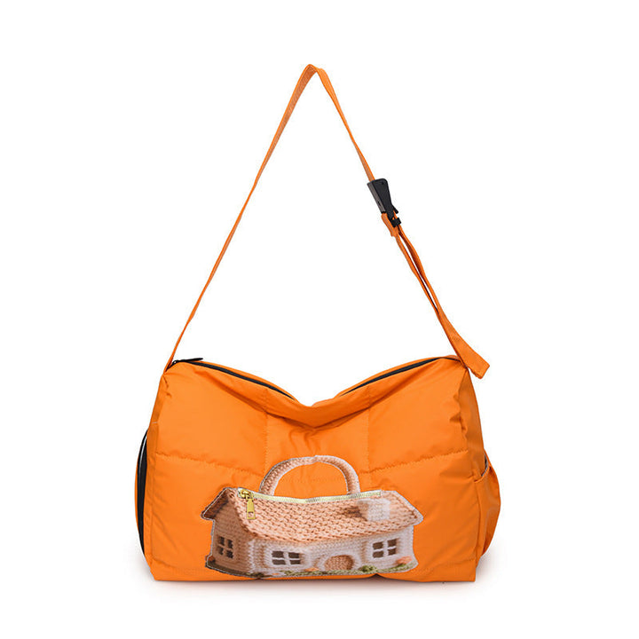 Fashionable Shoulder Bag with Unique Design and Practical Compartments Kalsten