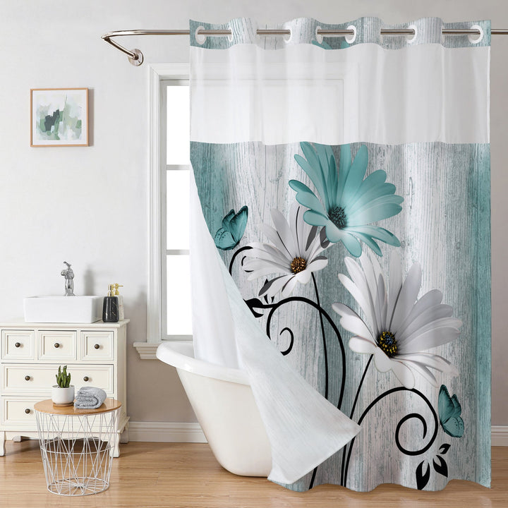 Floral Print Shower Curtain Kalsten