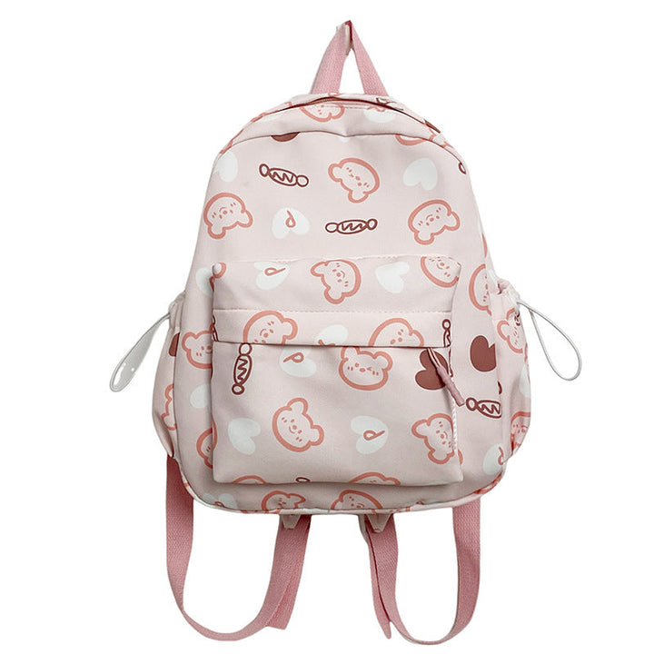 Cute Character Print School Backpack kalsten