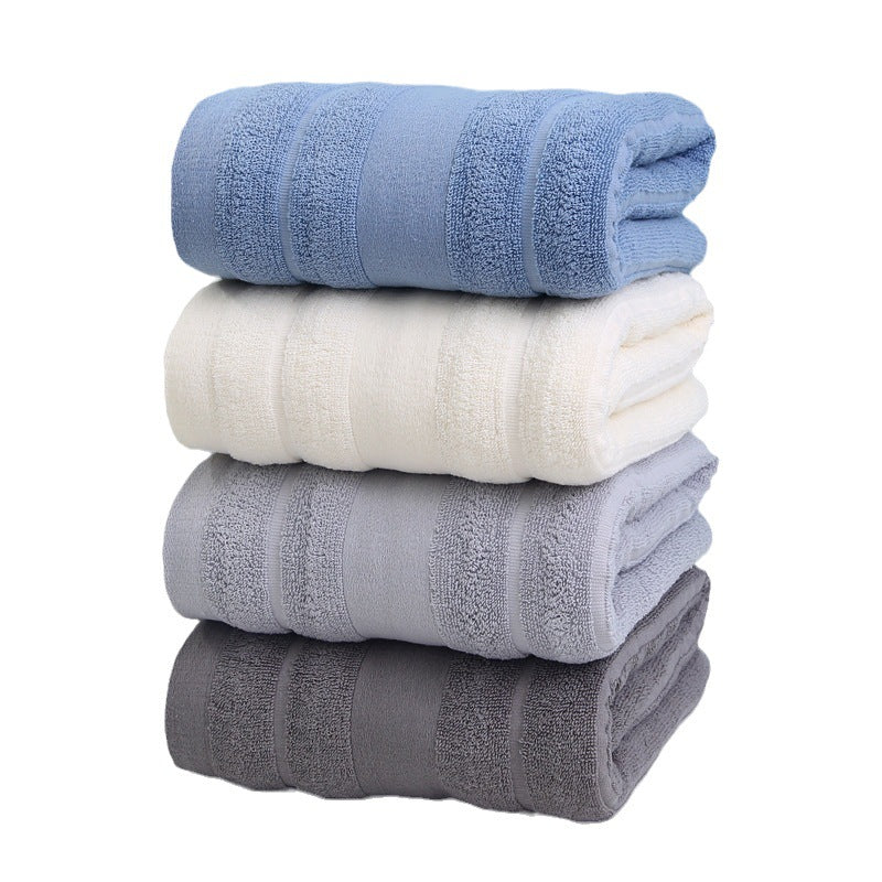 Luxury terry bath towel with elegant striped pattern Kalsten