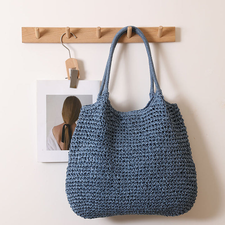 Handmade wicker tote bag with sturdy handles Kalsten