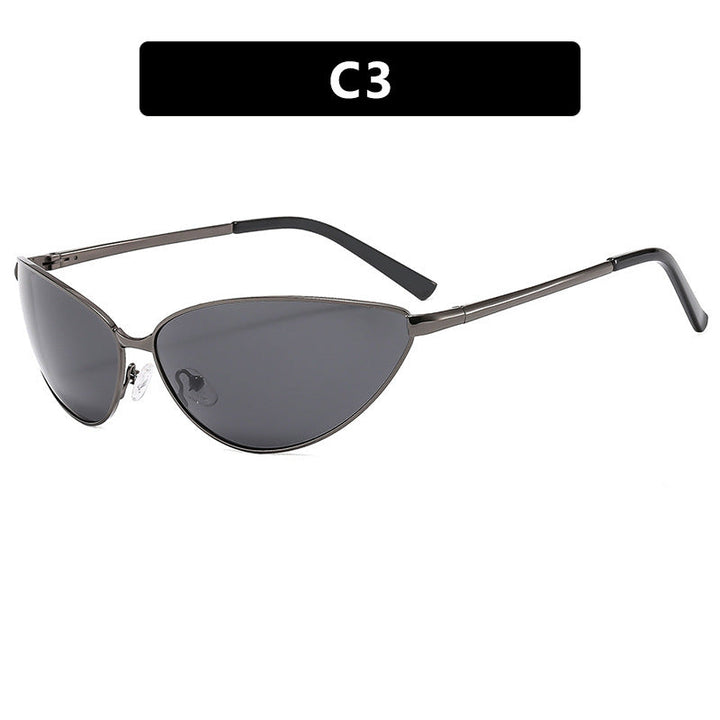 Women's Cat-Eye Sunglasses with Fashionable Metal Frame Kalsten
