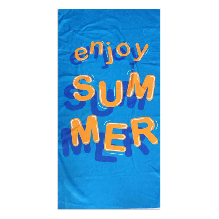 Beach towel with stylish palm motif Kalsten