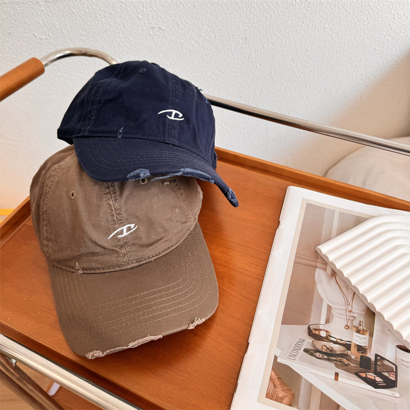 Men's Distressed Cotton Baseball Cap Kalsten
