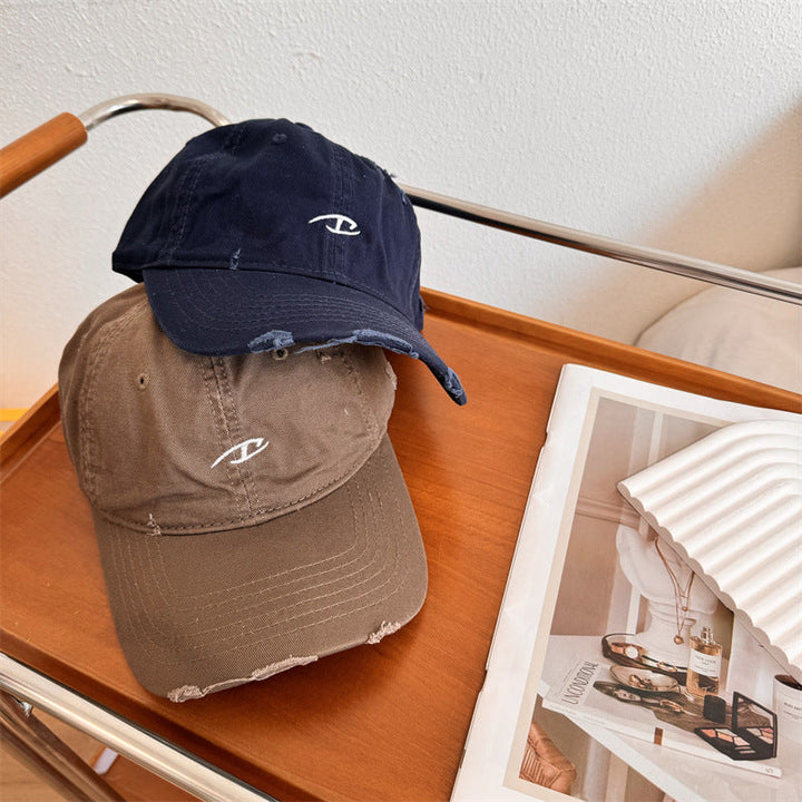 Men's Distressed Cotton Baseball Cap Kalsten
