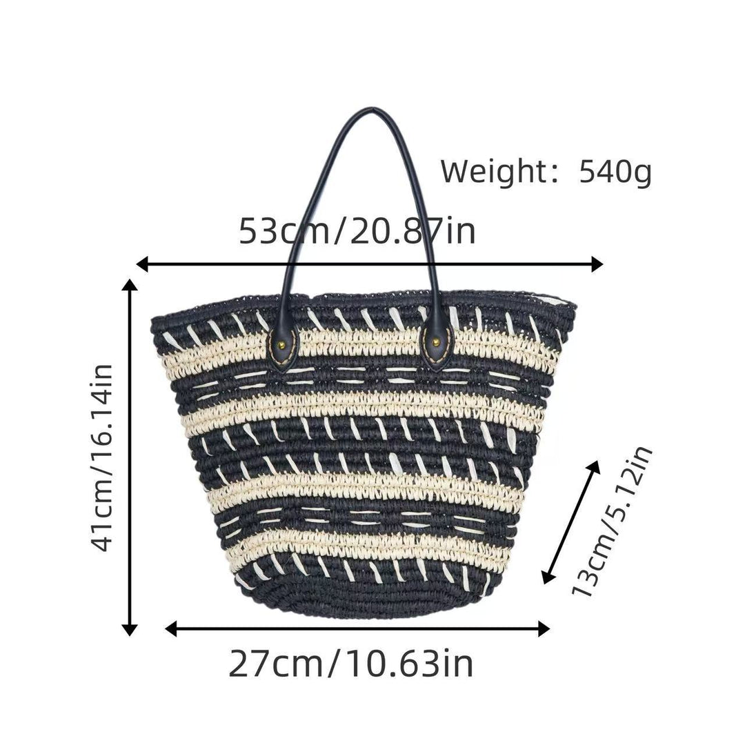 Bast-Beach bag with Elegant Structured Design Kalsten