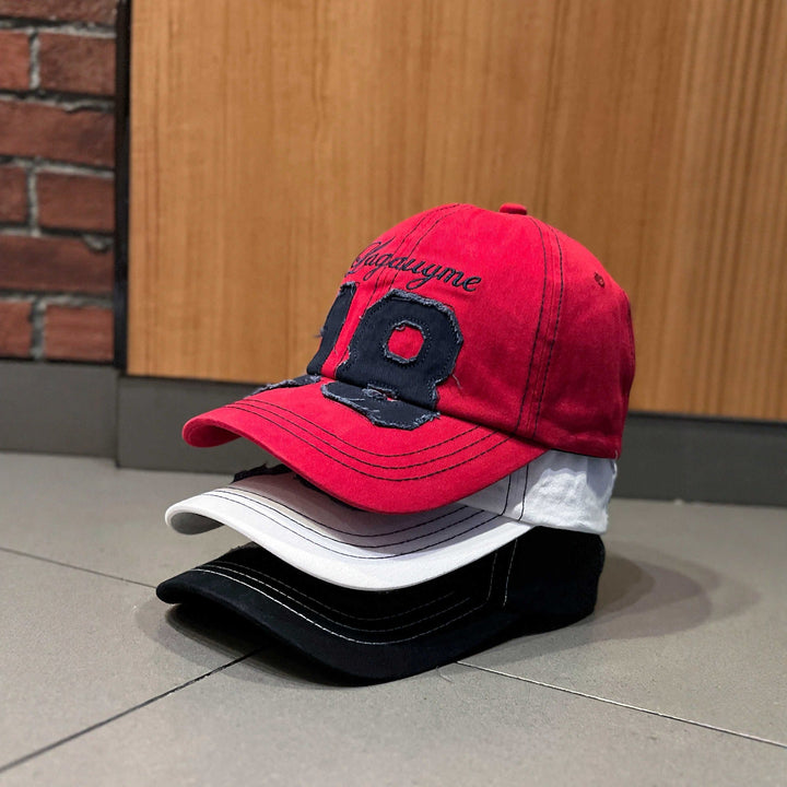 Men's Distressed Embroidered Baseball Cap Kalsten
