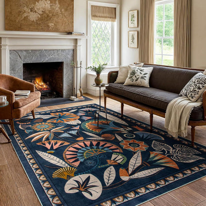 Floral Pattern Area Rug Acalora
