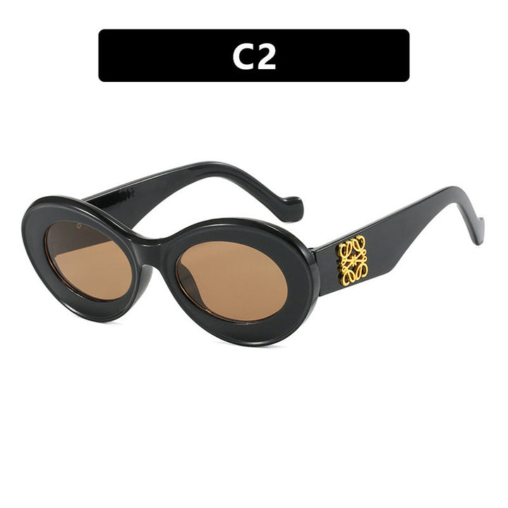 Ladies elegant curved sunglasses Kalsten