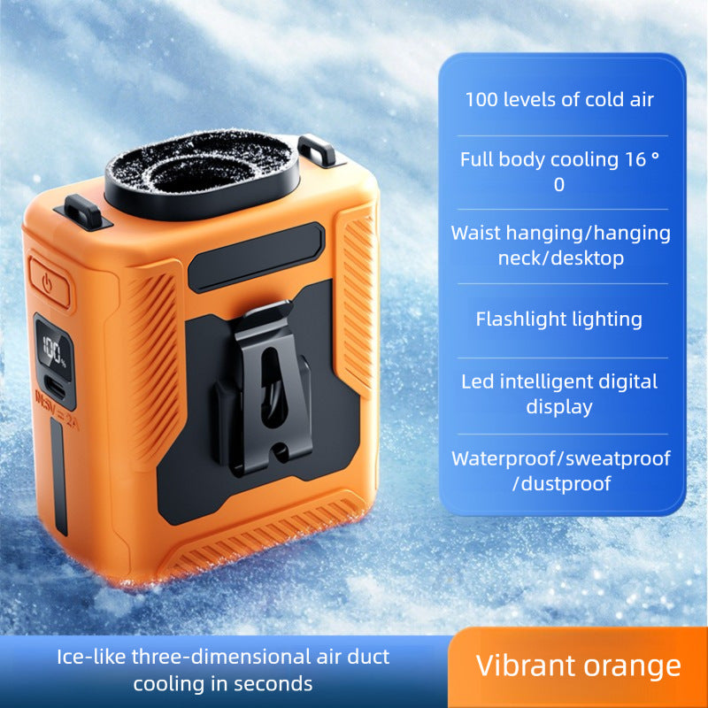 Portable cooling device with intelligent air circulation system and LED display Kalsten