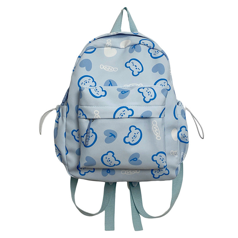 Cute Character Print School Backpack kalsten