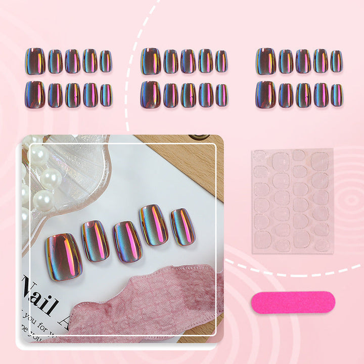 Reflective Press-On Nail Set Kalsten