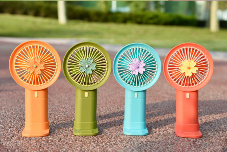 Unisex Portable Mini Hand Fan with Attractive Floral Pattern Kalsten